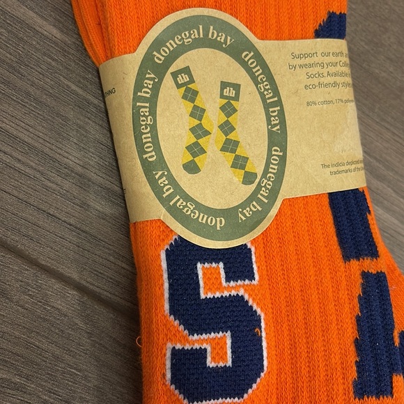 NWT Donegal Bay Syracuse University Orange socks - Picture 3 of 5